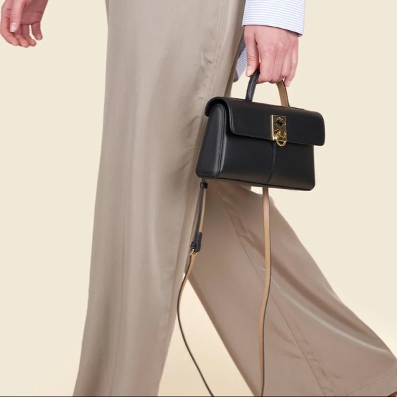 Cafune Stance Wallet Crossbody Bag - Black White Two Tone - Retail $433. - Picture 11 of 13